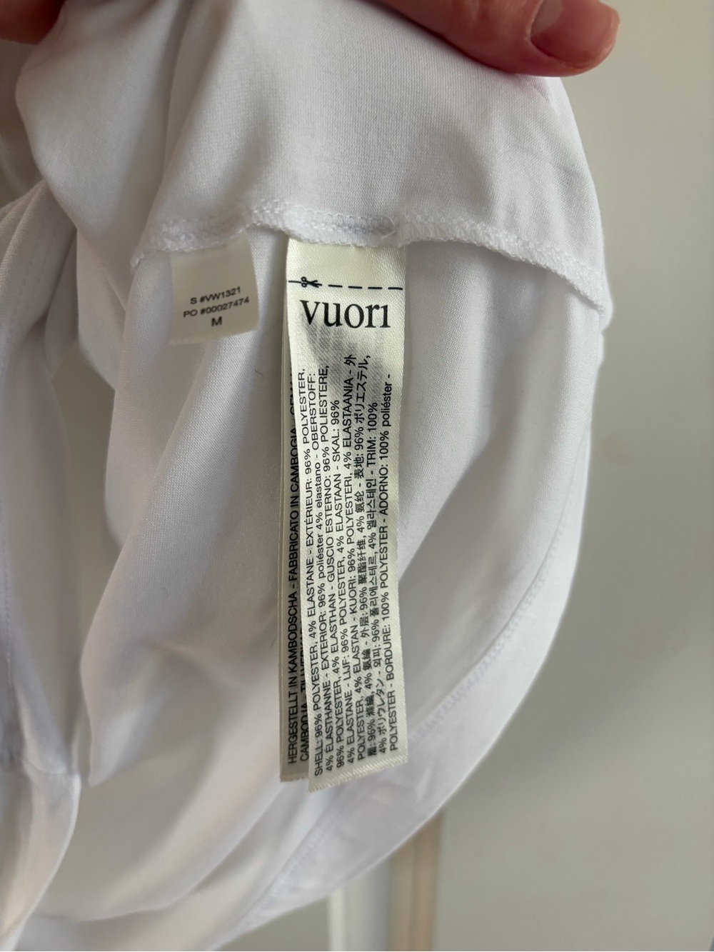 Vuori Women’s White Energy Tee Short Sleeve Top - Picture 5 of 6